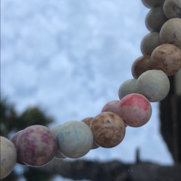 Multi-color Beaded Necklace with twist on clasp - Picture 2 of 8